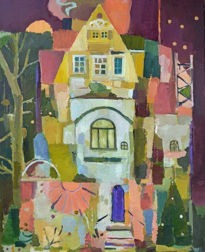 Haus am Waldrand | 2020 | 100x80 cm