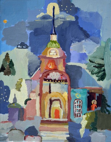 Kirche in der unteren Stadt | 2020 | 30x24 cm